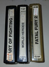 3 Neo Geo plus art work  Art Of Fighting, World Heroes, Fatal Fury 2