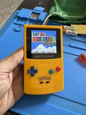 Backlit IPS Pokemon Gameboy Color 1500 MAH lithium Battery Nintendo GBC USB C