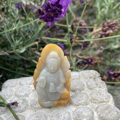 Quan Yin Jade Amulet Figurine