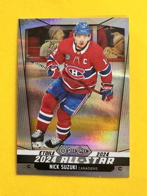 2024/25 O Pee Chee Hockey #521 Nick Suzuki Montreal Canadiens Rainbow /100 Card