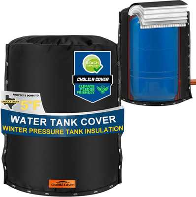 #ad 3 Way Snap Opening Insulated Water Pressure Tank Cover 24quot; Dia x 34quot;H Black $52.99