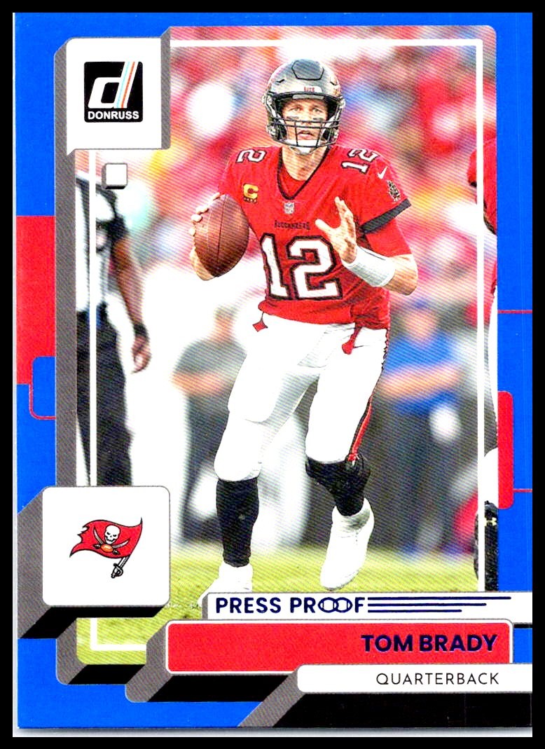 2022 Donruss #255 Tom Brady Blue Press Proof
