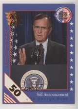 1992 Wild Card Decision '92 50 Stripe George HW Bush #36 u6m