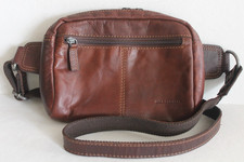 Jack Georges Voyager Travel Belt Bag Brown Buffalo Leather 7109 UNISEX
