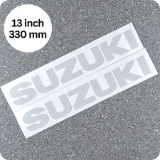 Suzuki Reflective White 13 33cm Sticker Decal 600 Gsxr 1000 Srad Sv 750 Moto Gp
