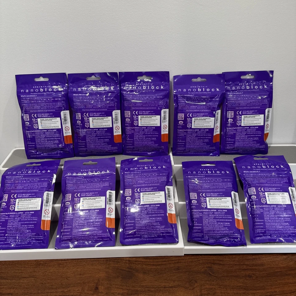 Dragon Ball Z Nanoblock Set of 10 Sealed New SS Goku Gohan Piccolo Frieza - Image 2 of 4