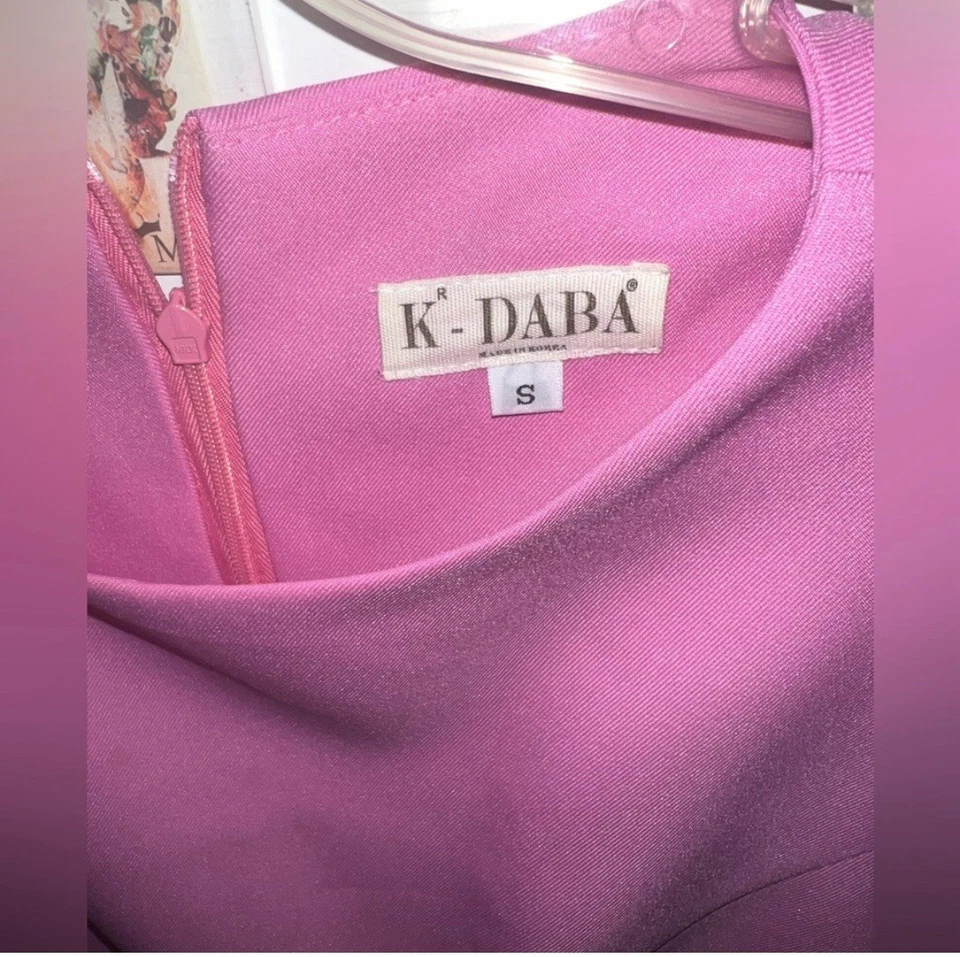 Mini vestido bodycorn rosa rubor para mujer talla XS ¡Excelente!  Foto 4 de 4