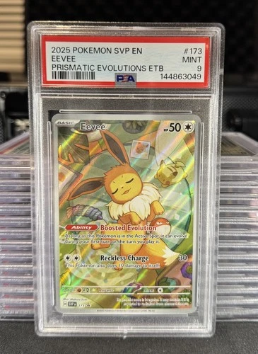 Pokémon Eevee TCG Scarlet & Violet Black Star Promo Card 173 PSA 9