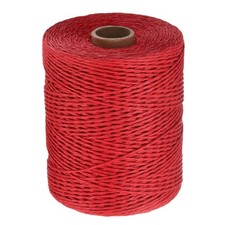 328 Yards Raffia Ribbon, 2mm Raffia Paper String for Wrapping, Red