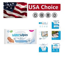 Gentle Plant-Based Newborn Wipes, 60 Count - Unscented  Dermatologist Tested