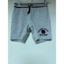 Janie and Jack Sweat Shorts Boys Size 8 Gray Golden State Bulldogs Excellent