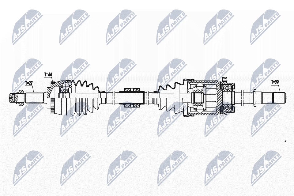 NTY OE NPW-NS-142 Drive Shaft for NISSAN