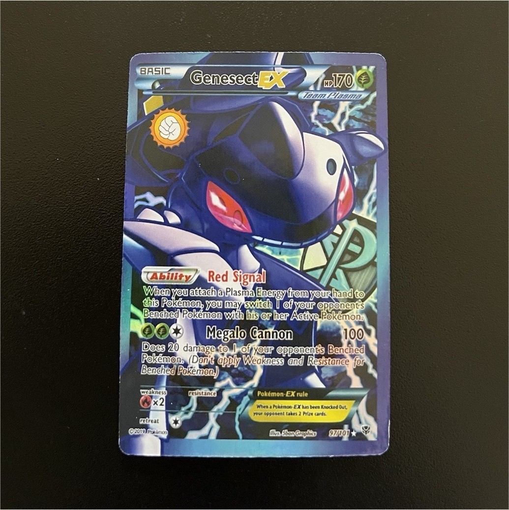 The Pokemon Company Genesect EX 97/101 Plasma Blast Ultra Rare Full Art Holo EN