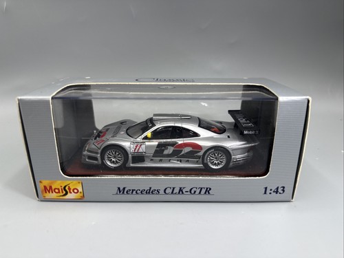 Lot De 3 Mercedes AMG CLK GTR DTM 1997-1998 – Maisto 1/43, Bon état