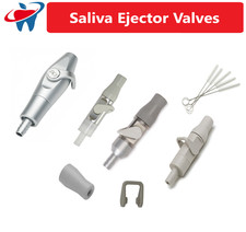 Dental Saliva Ejector Valves Valve w/ Lever On/Off Control, Autoclavable 275°F