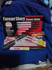 Forever Sharp Classic Series 12 Piece Knife Set Surgical Stainless Steel Knives