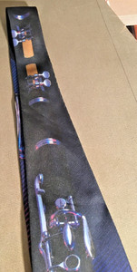 1994 RALPH MARLIN CLARINET MEN'S NECK TIE-SEE DESCRIPTION