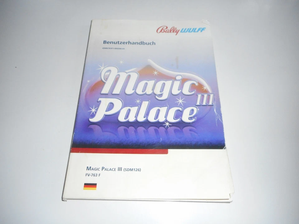 Anleitung für Bally Wulff Spielgerät Magic Palace 3 - Bild 1 von 1