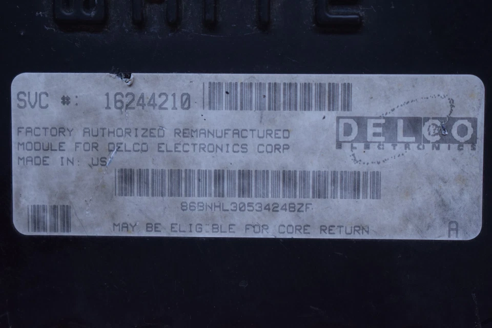 Chevrolet C1500 1996 camioneta motor módulo de computadora ecu ecm 16244210 OEM Foto 2 de 4