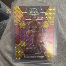 Donovan Mitchell 2022-23 Panini Mosaic Red Yellow #/88 Cavaliers