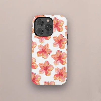 Tropical Hibiscus Tough Phone Case Gift For Friends