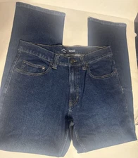 Men’s Stretched Relaxed Fit Blue Mountain 5 Pocket Jeans 34x32