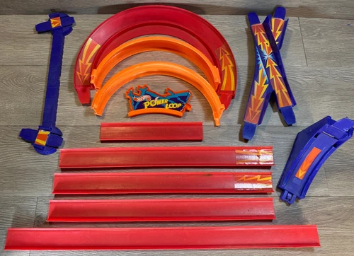 Vintage Hot Wheels Power Loop - parts/pieces lot Stunt Racing Set 11592 1994