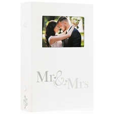 Lanpn Wedding Photo Album 4x6 300 Pocket Photos Slip in, Linen Cover Large Ca...