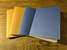 8-Pack Brown and Blue Dot-Grid Notebook with Large Dots