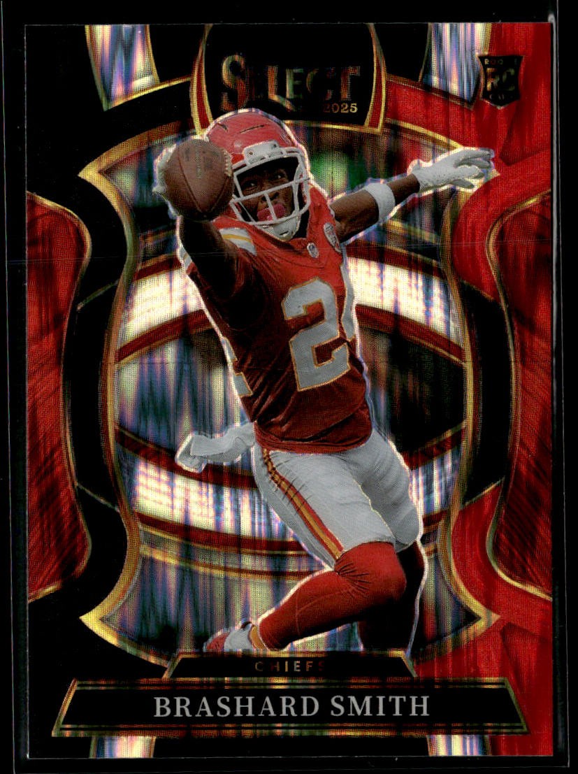 2025 Panini Select #9 Brashard Smith Black and Red Prizm Shock