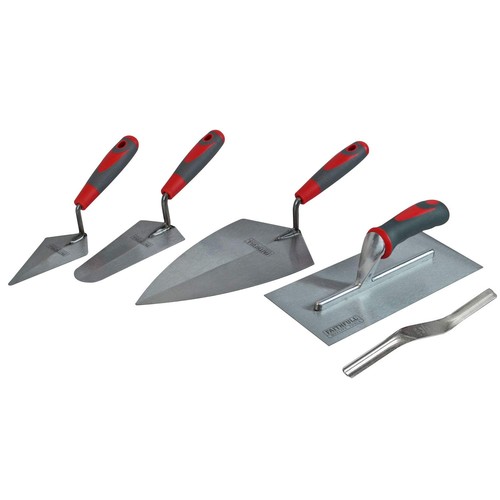 Faithfull FAISGTSET5 Soft-Grip Trowel Set 5 Piece 
