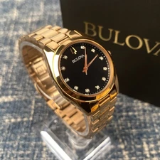 Bulova Surveyor 97P156 Grey Dial Rose Gold Strap Women's Watch