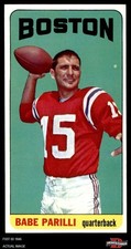 1965 Topps #17 Babe Parilli Patriots SHORT-PRINT Kentucky 5 - EX