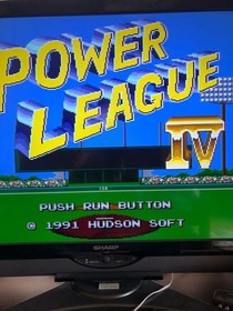 PC Engine Power League 4 PC Engine HuCARD Japan y2
