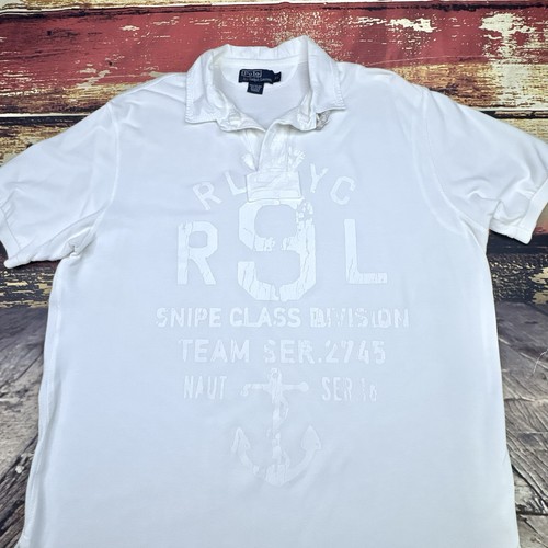 Polo Ralph Lauren Snipe Class Shirt XL Yacht Club Sailing Team Rare AOP - Picture 3 of 7