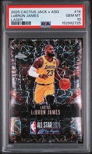 2025 Topps Chrome Cactus Jack All Star Lebron James #14 Laser /25 PSA 10