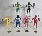 Vtg 1993 Bandai Mighty Morphin Power Rangers Auto Morph Action Figures Complete