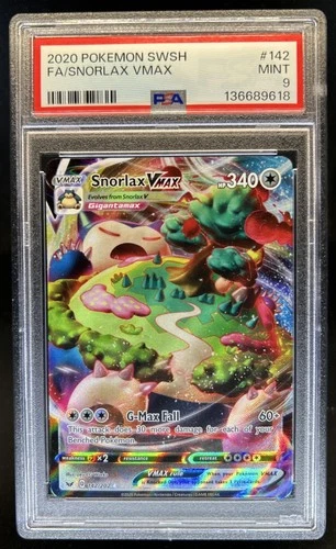 2020 Pokemon SWSH Snorlax Holo #142/202 PSA 9