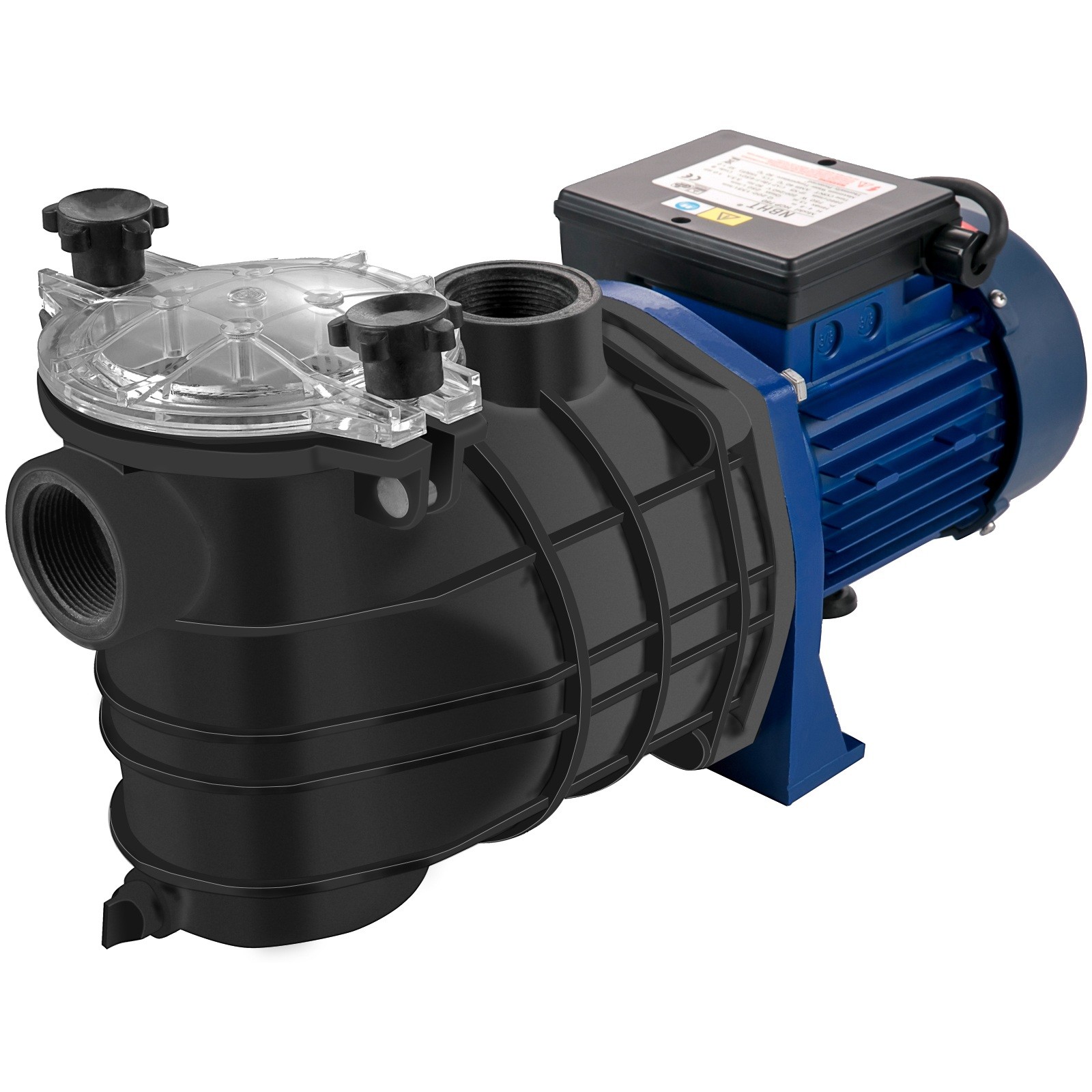 VEVOR Pompe Piscine Filtration Circulation Eau Dans Hors Sol 15000L/H 750W