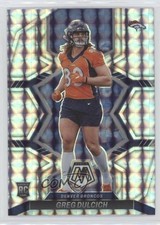 2022 Panini Mosaic Rookies Mosaic Prizm Greg Dulcich #359 0z80
