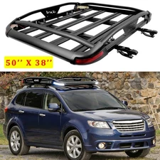 Roof Rack Luggage Cargo Basket+Cross Bars w/LED Light For Subaru Tribeca 2008-14