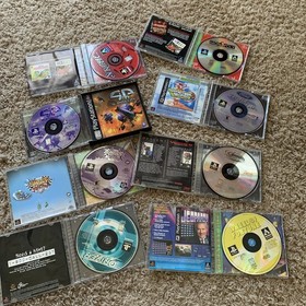 x84 PS1 Video Game Lot! Untested - Some Complete - Metal Gear Army Men NBA Qbert