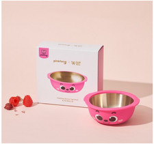 Pinkfong Banzza Yugi Kid Baby Food Brass Bowl Tableware Birthday Gift