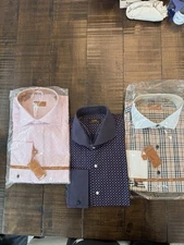 Steven Land Lot of 3 Men’s Dress Shirts 16.5 34/35 All Brand New Rare Vintage