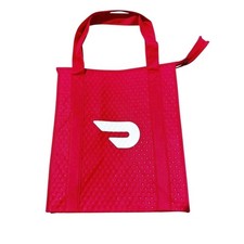 Doordash Insulated Red Dasher Food Delivery Tote Bag 13x15x9" NWOT w/ Handles