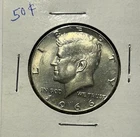 1966 Kennedy Half Dollar 40% Silver Coin