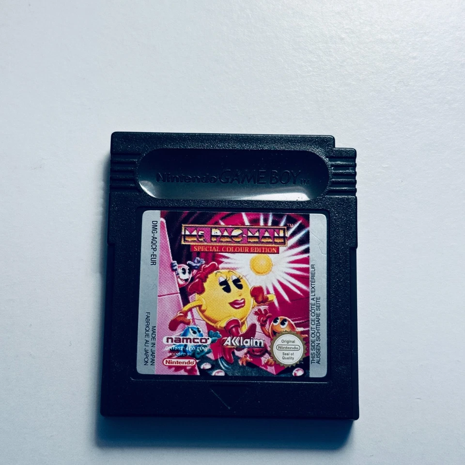 MS. PAC-MAN: SPECIAL COLOUR EDITION Nintendo Game Boy Color GBC con SCATOLA CIB - Immagine 2 di 4