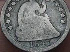 1847 Seated Liberty Half Dime- Philadelphia, VG Details