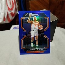 Jasmine Thomas 2022 WNBA Prizm Blue Prizms Card #27 #d 97/149 Duke Blue Devils 