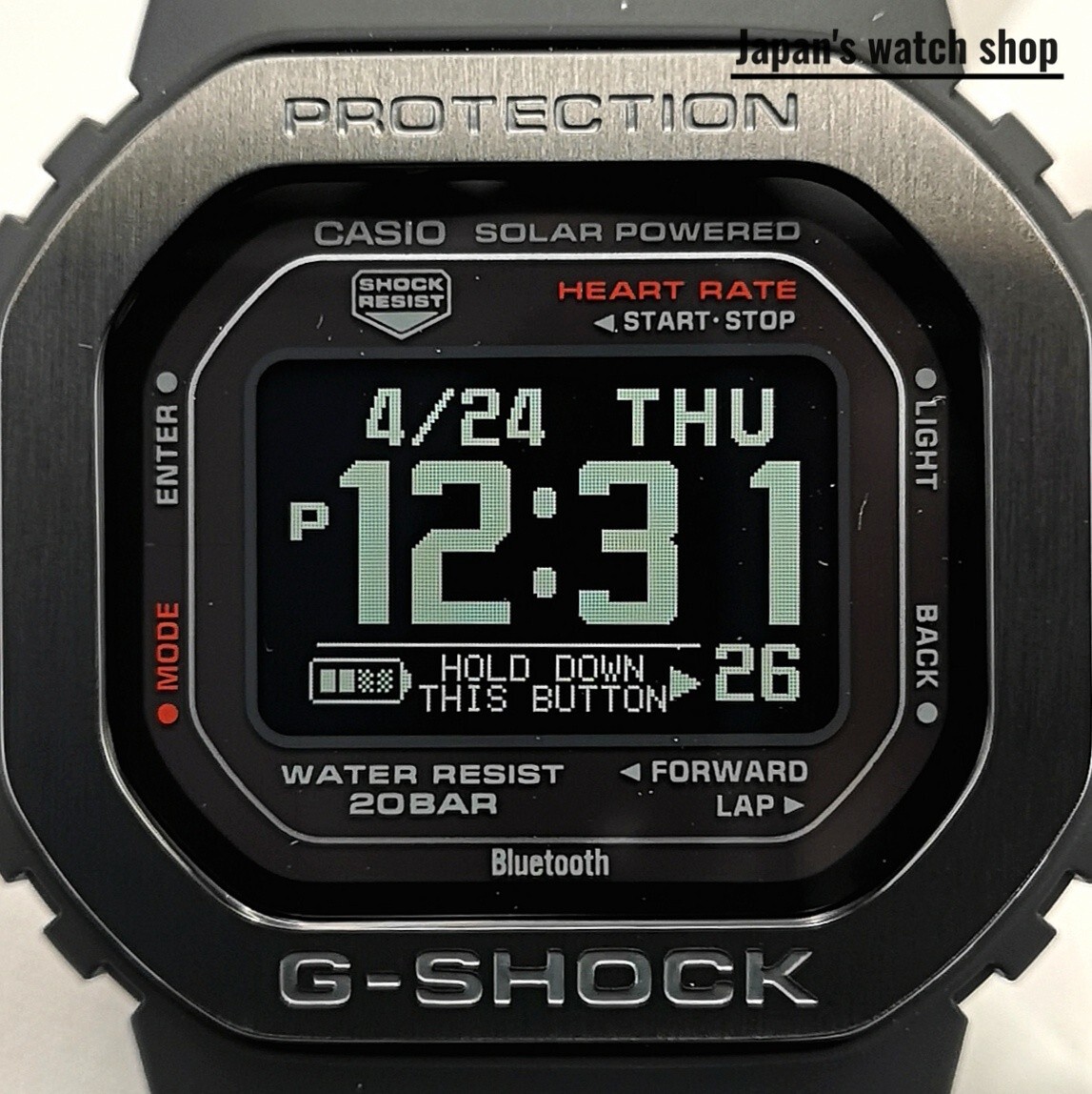 CASIO G-SHOCK G-SQUAD DW-H5600MB-8JR Black Bluetooth Men's Watch